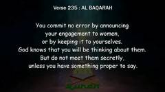 verse 234 to 237 (Chapter 2) AL BAQARAH