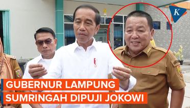 Gubernur Arinal Djunaidi Tersipu Dipuji Rajin oleh Presiden Jokowi