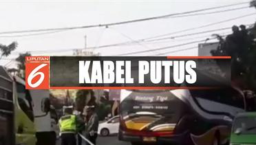 Ada Kabel Putus Melintang, Arus Lalu Lintas di Bogor Tersendat - Liputan 6 Siang