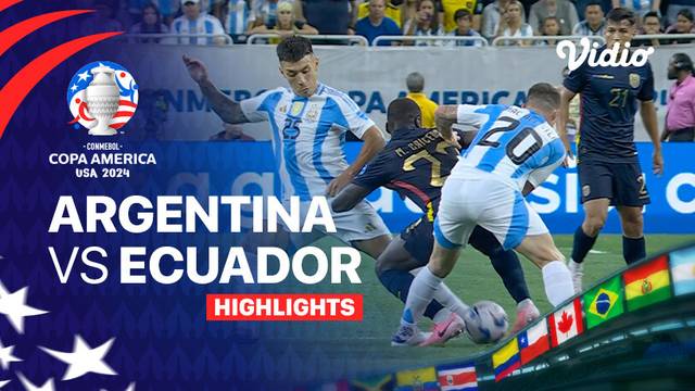 Argentina vs Ecuador - Highlights | CONMEBOL Copa America USA 2024 - Quarter Final