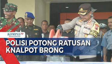 Polisi Tindak Tegas Pengendara Knalpot Brong di Kabupaten Pekalongan, Ratusan Motor Disita