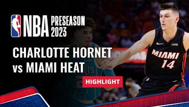 Charlotte Hornets vs Miami Heat - Highlights | NBA Preseason 2023/24