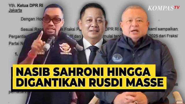 Nasib Sahroni dari Pernyataan Kontroversial hingga Digantikan Rusdi Masse - PARASOT