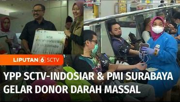 YPP SCTV-Indosiar Bersama PMI Surabaya Gelar Donor Darah Massal, Tingkatkan Stok Darah | Liputan 6
