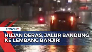 Hujan Deras Buat Banjir Setinggi 50 Sentimeter, Lalu Lintas dari Bandung ke Lembang Tersendat!