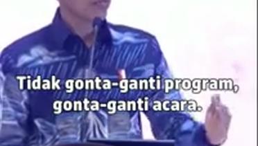 Jokowi Kesal Tiap Ganti Pemimpin Ganti Program
