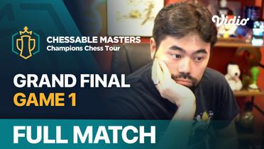 Full Match | Grand Final: Fabiano Caruana vs Hikaru Nakamura - Game 1 | Champions Chess Tour 2022/23
