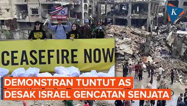 Demo Warga AS Minta Biden Serukan Gencatan Senjata Israel