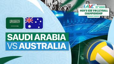 Saudi Arabia vs Australia - Full Match | 22nd Asian Men's U-20 Volleyball Championship