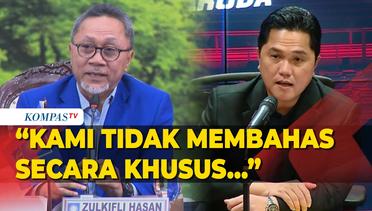 Zulhas Ungkap Tak Bahas Erick Thohir Saat Bertemu Megawati