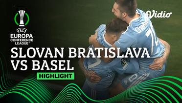 Highlights - Slovan Bratislava vs Basel | UEFA Europa Conference League 2022/23