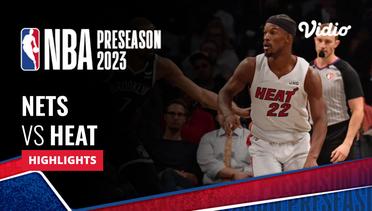 Brooklyn Nets vs Miami Heat - Highlights | NBA Preseason 2023