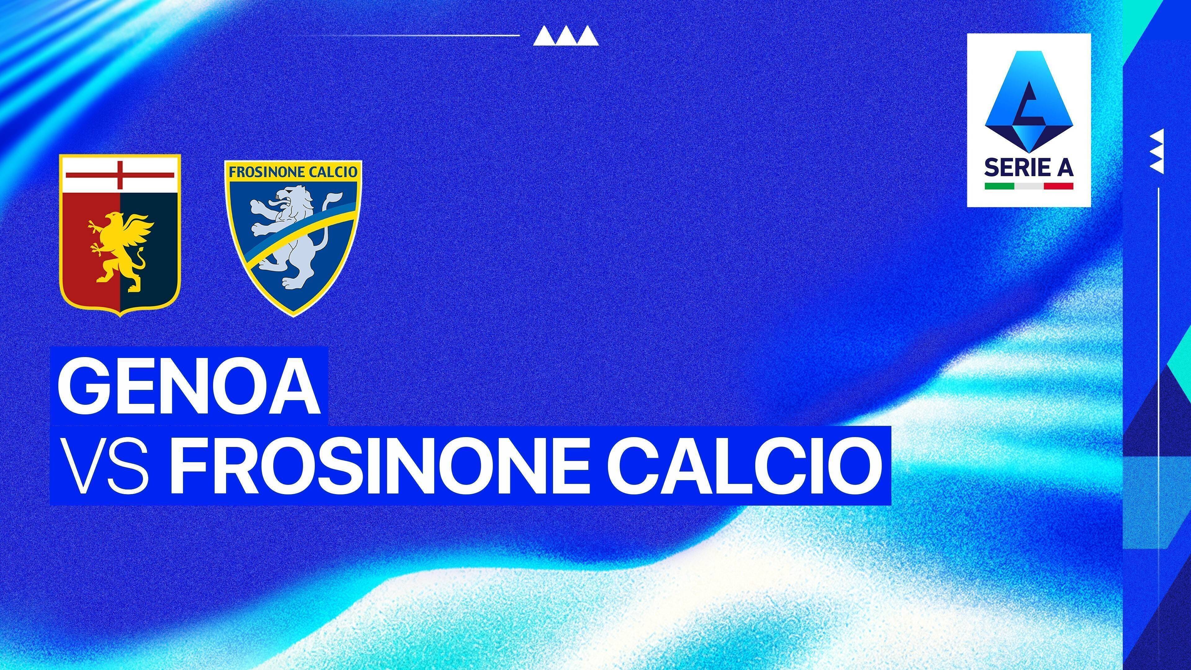 Genoa CFC vs Frosinone Calcio