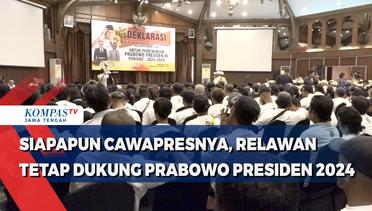 Siapapun Cawapresnya, Relawan Tetap Dukung Prabowo Presiden 2024