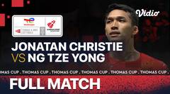 Full Match | Indonesia vs Malaysia | Jonatan Christie vs Ng Tze Yong | Thomas & Uber Cup 2020