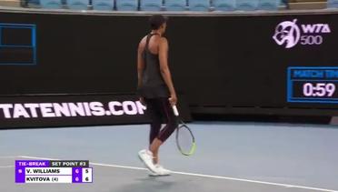 Match Highlights | Petra Kvitova 2 vs 0 Venus Williams | WTA Melbourne Open 2021