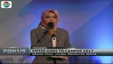 Mahasiswi Universitas Jenderal Sudirman Raih Juara 1 Lomba News Presenter di EGTC Yogyakarta - Fokus Pagi