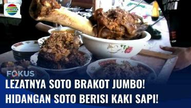 Soto Brakot Berisi Kaki Sapi Jumbo!! Cocon Disantap untuk Makan Siang! | Fokus