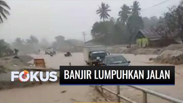 Jalan Trans-Sulawesi Jebol Akibat Banjir