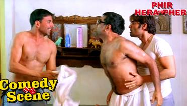 Akshay Kumar, Sunil Shetty And Paresh Rawal Fighting - Comedy Scene | Phir Hera Pheri | Hindi Film