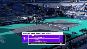 Barbora Krejcikova vs Liudmila Samsonova - Highlights | WTA Mubadala Abu Dhabi Open 2023