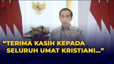 Terima Kasih Presiden Jokowi pada Umat Kristiani di Perayaan Natal 2021
