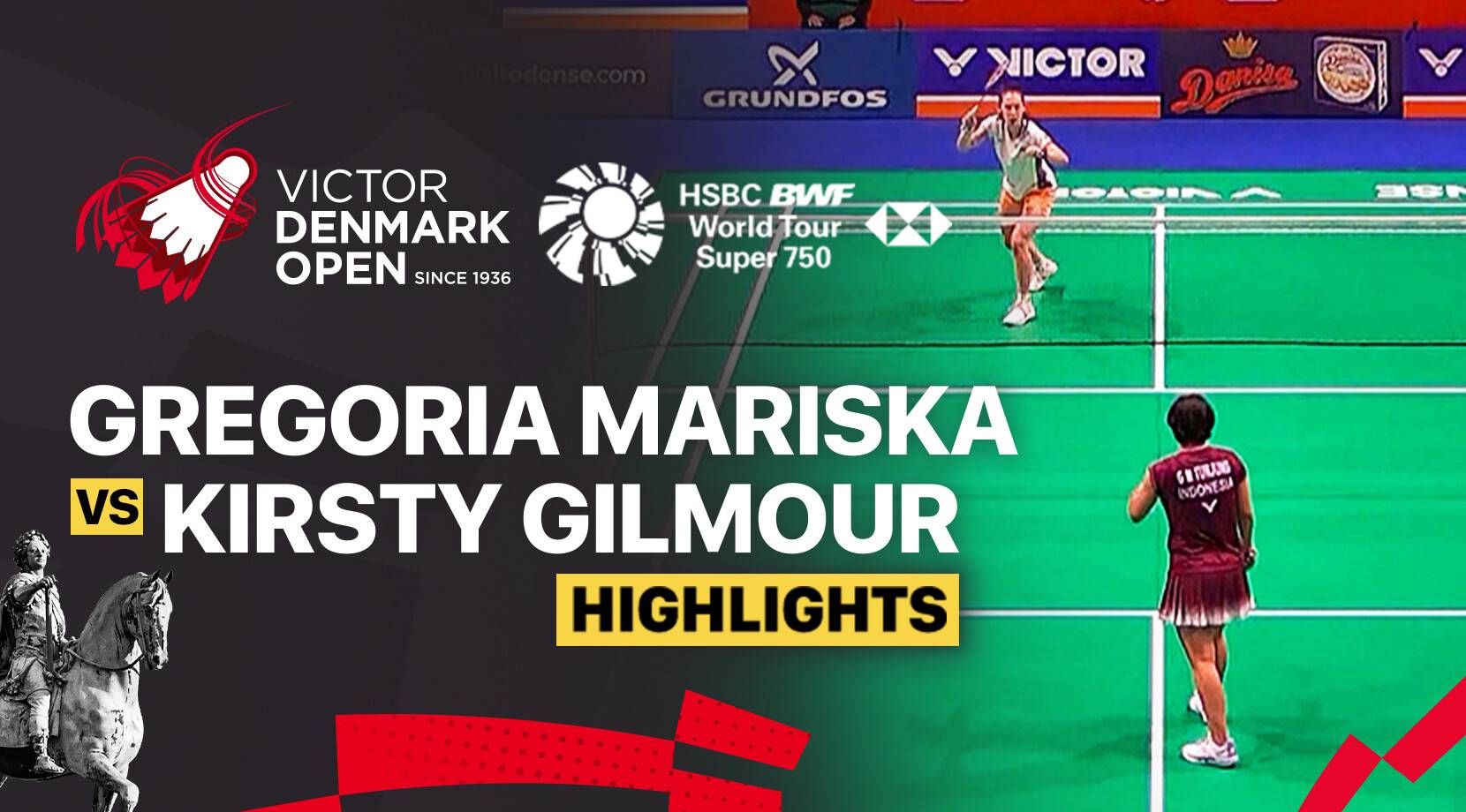 Gregoria Mariska Tunjung (INA) vs Kirsty Gilmour (SCO) - Women's Singles Round of 32 | VICTOR Denmark Open 2025