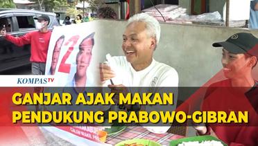 Momen Ganjar Ajak Pendukung Prabowo-Gibran Makan Siang di Balikpapan