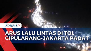 Libur Tahun Baru Imlek, Arus Lalu Lintas di Tol Cipularang Arah Jakarta Terpantau Padat