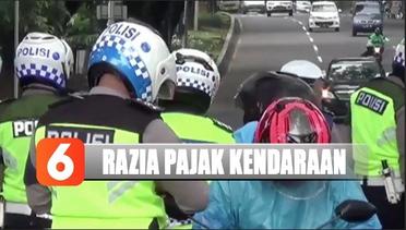Petugas Gelar Razia Bagi Pengendara yang Nunggak Pajak di Bogor