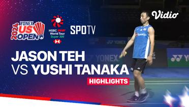 Jua Heng Jason Teh (SGP) vs Yushi Tanaka (JPN) - Highlights | Yonex US Open 2024 - Men's Singles