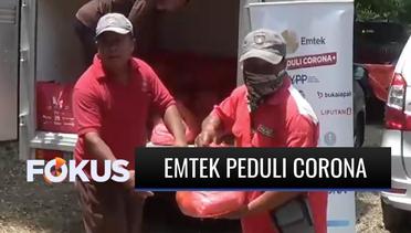 Emtek Peduli Corona Salurkan Bantuan Paket Sembako dan Masker untuk Warga di Jonggol, Bogor