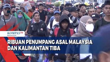 Ribuan Penumpang Asal Malaysia Dan Kalimantan Tiba