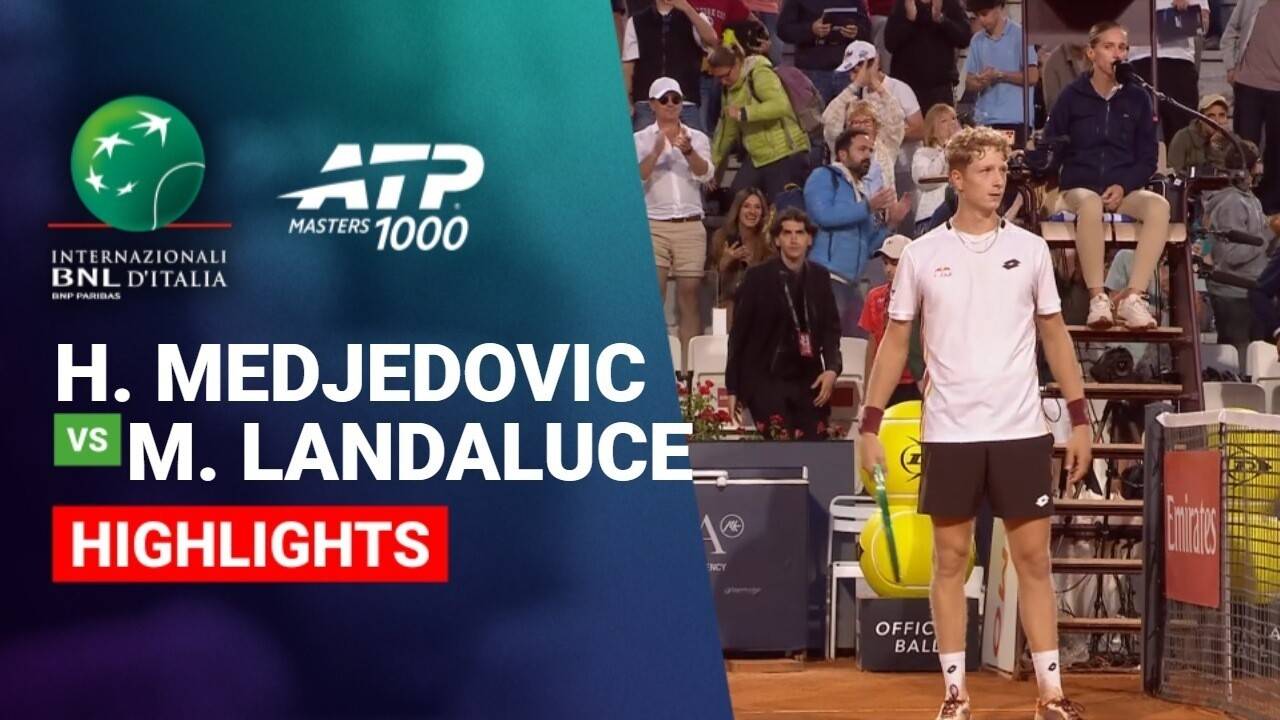 Hamad Medjedovic vs Martin Landaluce - Round of 16 (Pietrangeli) | ATP 1000: Internazionali BNL d'Italia 2026