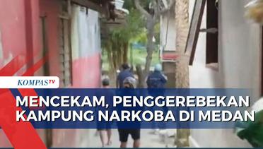 Detik-Detik Mencekam Penggerebekan Kampung Narkoba di Medan, Polisi Lepaskan Tembakan Peringatan