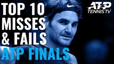 Top 10 Funniest Misses & Fails from the ATP Finals!