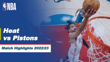 Match Highlights | Miami Heat vs Detroit Pistons | NBA Regular Season 2022/23