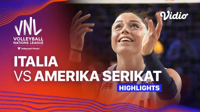 Italia vs Amerika Serikat - Highlights | Women's Volleyball Nations League 2024