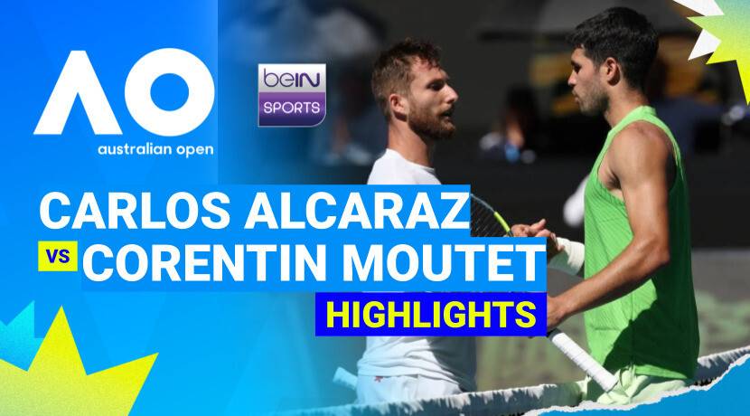 Carlos Alcaraz (ESP) vs Corentin Moutet (FRA) - Men's Singles Round 3 | Australian Open 2026