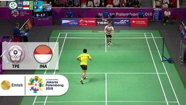 Chinese Taipei vs Indonesia - Semifinal Badminton Tunggal Putra Asian Games 2018 - Full Match