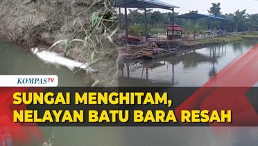 Air Sungai di Batu Bara Menghitam Diduga karena Pabrik, Nelayan Kesal