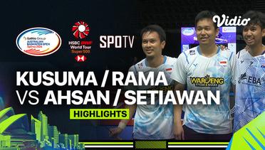 Pramudya Kusumawardana/Andika Ramadiansyah (AUS) vs Mohammad Ahsan/Hendra Setiawan (INA) - Highlights | Sathio Group Australian Open 2024 - Men's Doubles