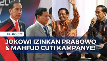Presiden Jokowi Izinkan Prabowo dan Mahfud Cuti dari 28 November 2023 hingga 10 Februari 2024!