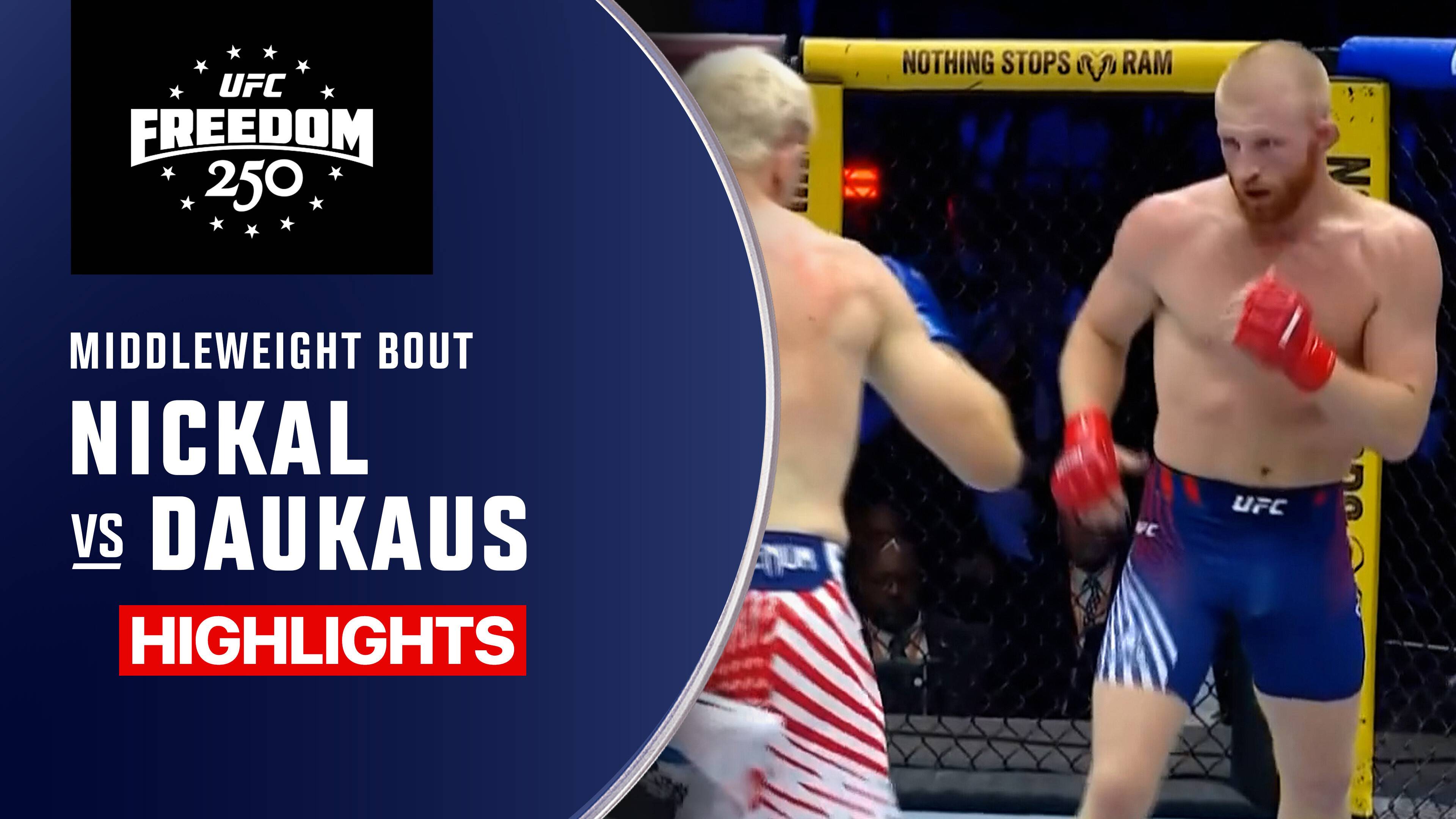 Bo Nickal vs Kyle Daukaus - Middleweight | UFC Freedom 250