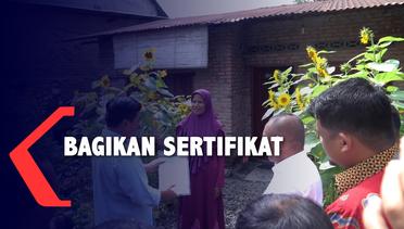 Menteri ATR/BPN Hadi Tjahjanto Bagikan Sertifikat Tanah di Medan