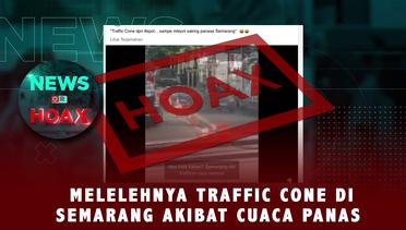 Traffic Cone Meleleh Akibat Cuaca Di Semarang | NEWS OR HOAX