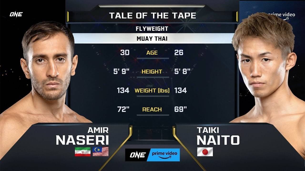 Amir Naseri Vs Taiki Naito One Championship Full Fight Vidio
