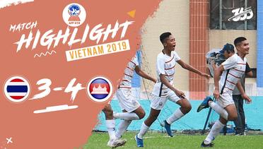 Full Highlight -  Thailand 3 VS 4 Kamboja  | Piala AFF U-18 2019