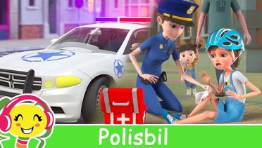Mobil polisi | Mobil untuk anak kecil | Lagu anak-anak dalam bahasa Swedia - BarnMusikTV