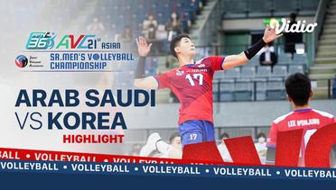 Highlights | Arab Saudi 0 vs 3 Korea | Asian Men's Championship 2021